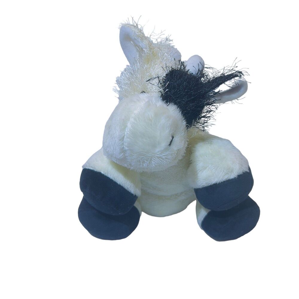 Webkinz Gamz‎ Lil' Kinz Black & White Cow 8” Beanie Plush Stuffed Toy No Code
